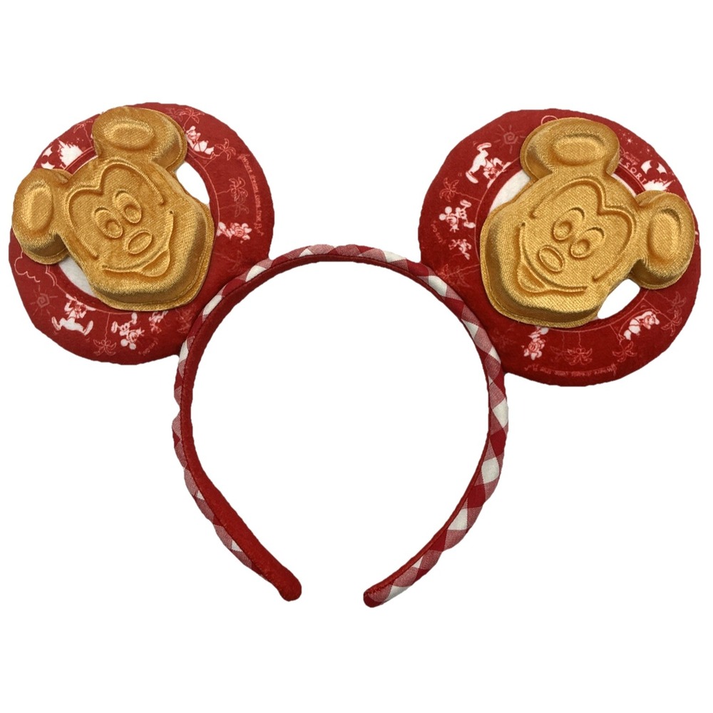 Disney Japan Mickey Waffle Ear Headband Tokyo Disney Resort NWT